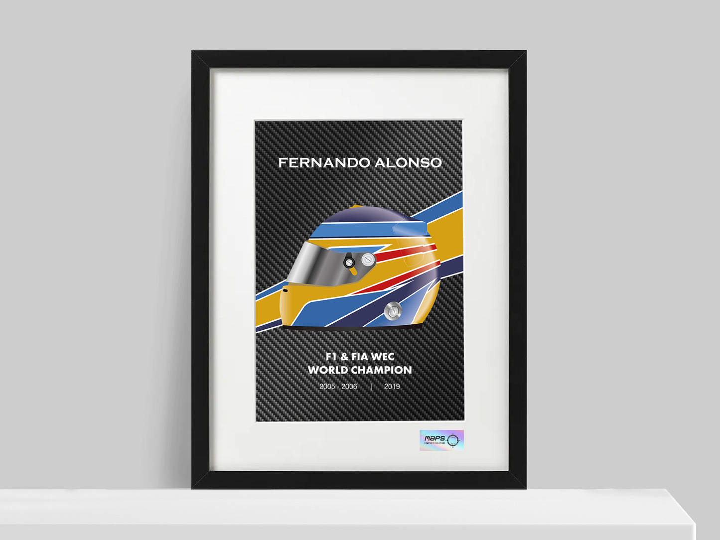 Carbon Poster - Fernando Alonso