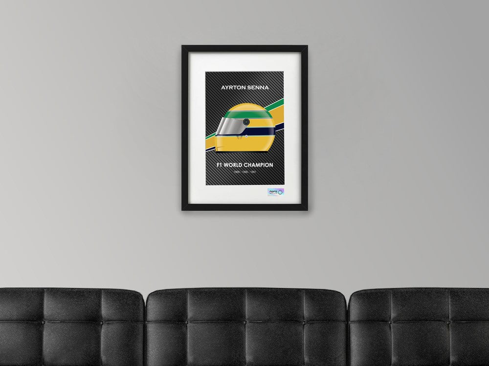 Carbon Poster - Ayrton Senna